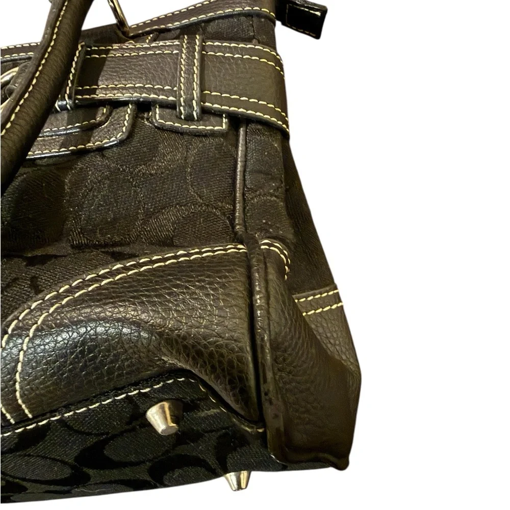 Coach Hampton Signature Carryall Black Horsebit F04U-2187 - Picture 13 of 13